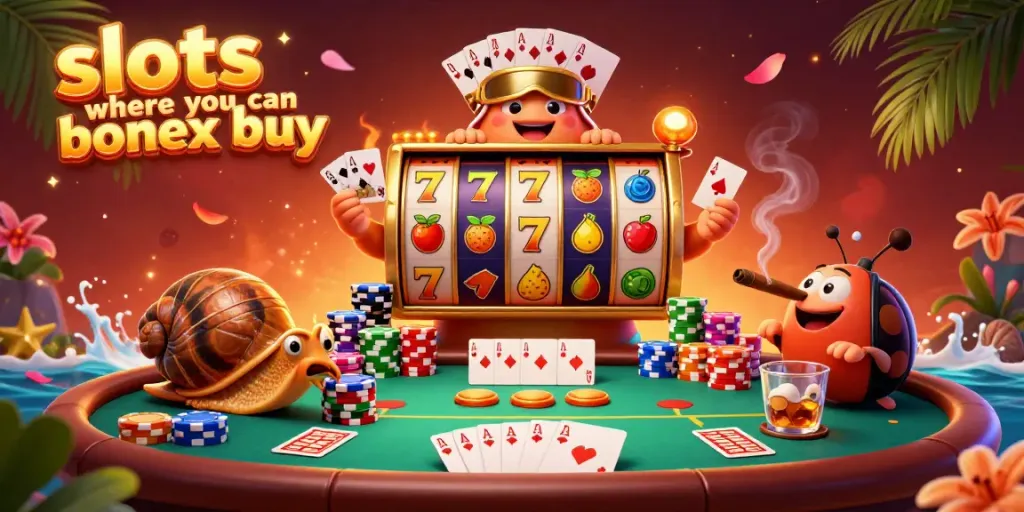 Engage with the vibrant slots where you can bonus buy featuring whimsical characters and exciting gameplay elements.