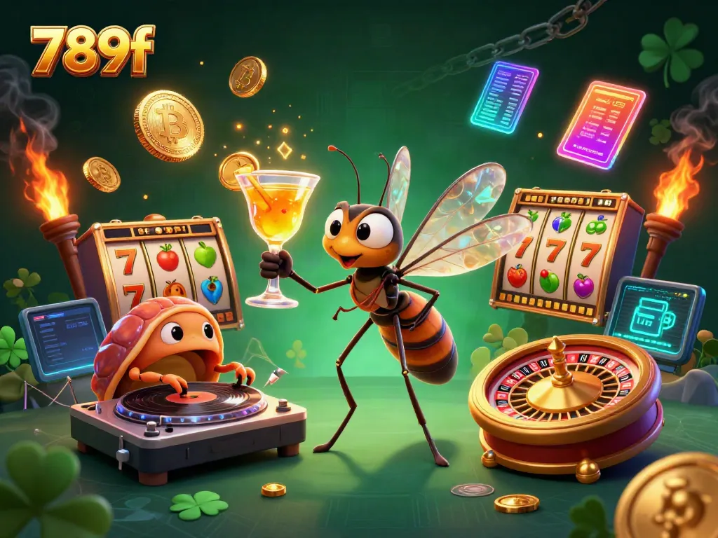 Engage in thrilling casino action with 789f, featuring a unique mascot and dynamic gaming elements.