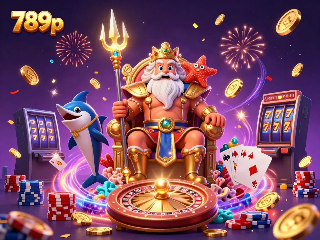 Experience the thrilling world of betting with 789p, a dynamic illustration capturing casino excitement.