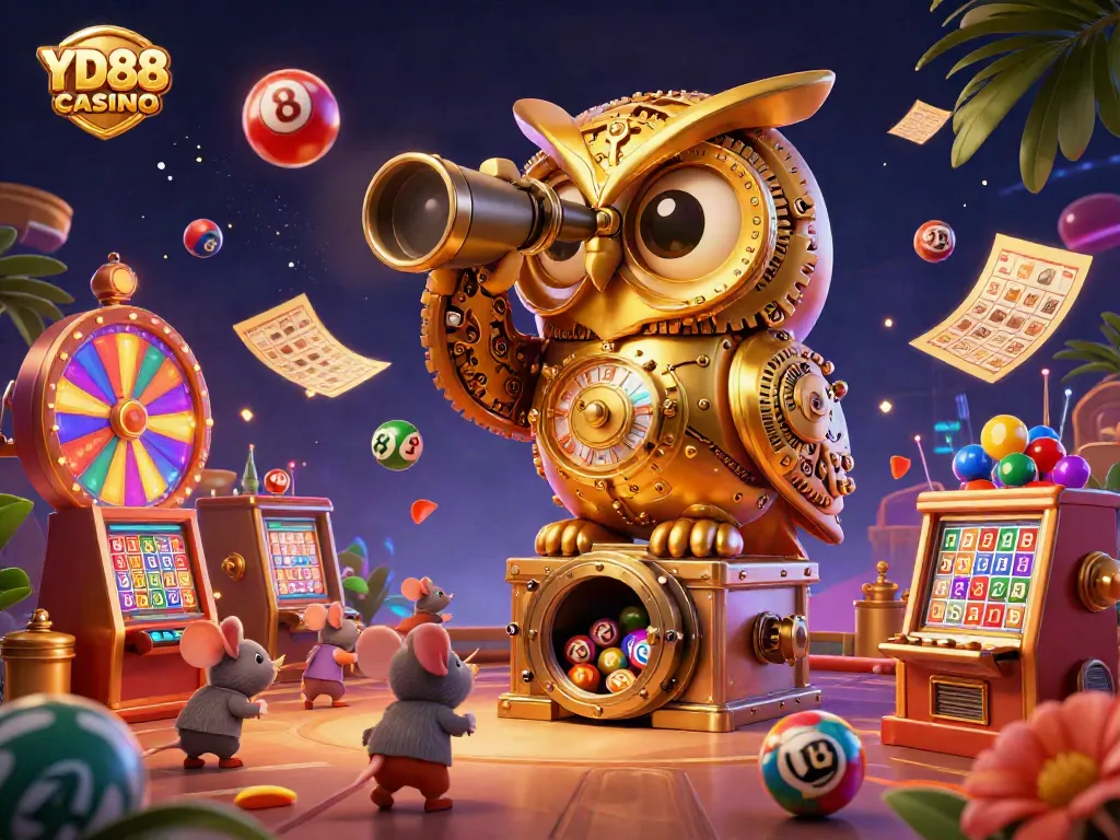 Experience the thrill of YD88 CASINO with a captivating scene filled with engaging characters and vibrant casino elements.