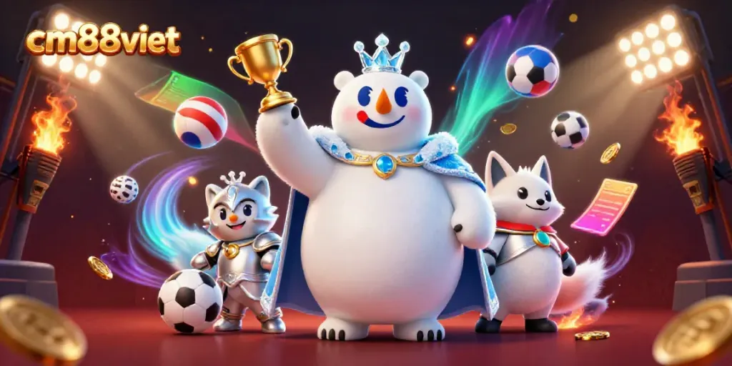Engage in thrilling gameplay at cm88viet with dynamic sports elements and vibrant casino visuals.