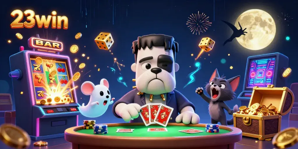 Experience winning thrills at 23win with a ghostly dealer and enchanting casino games.