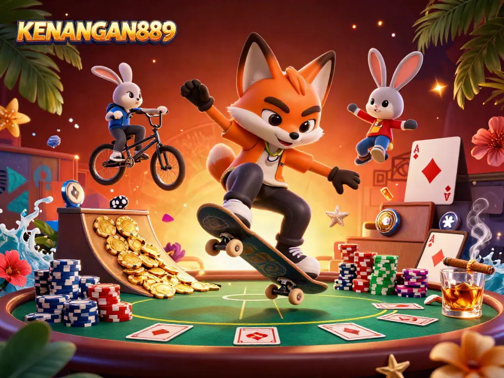 Experience engaging gameplay on KENANGAN889 with vibrant casino characters and dynamic action.